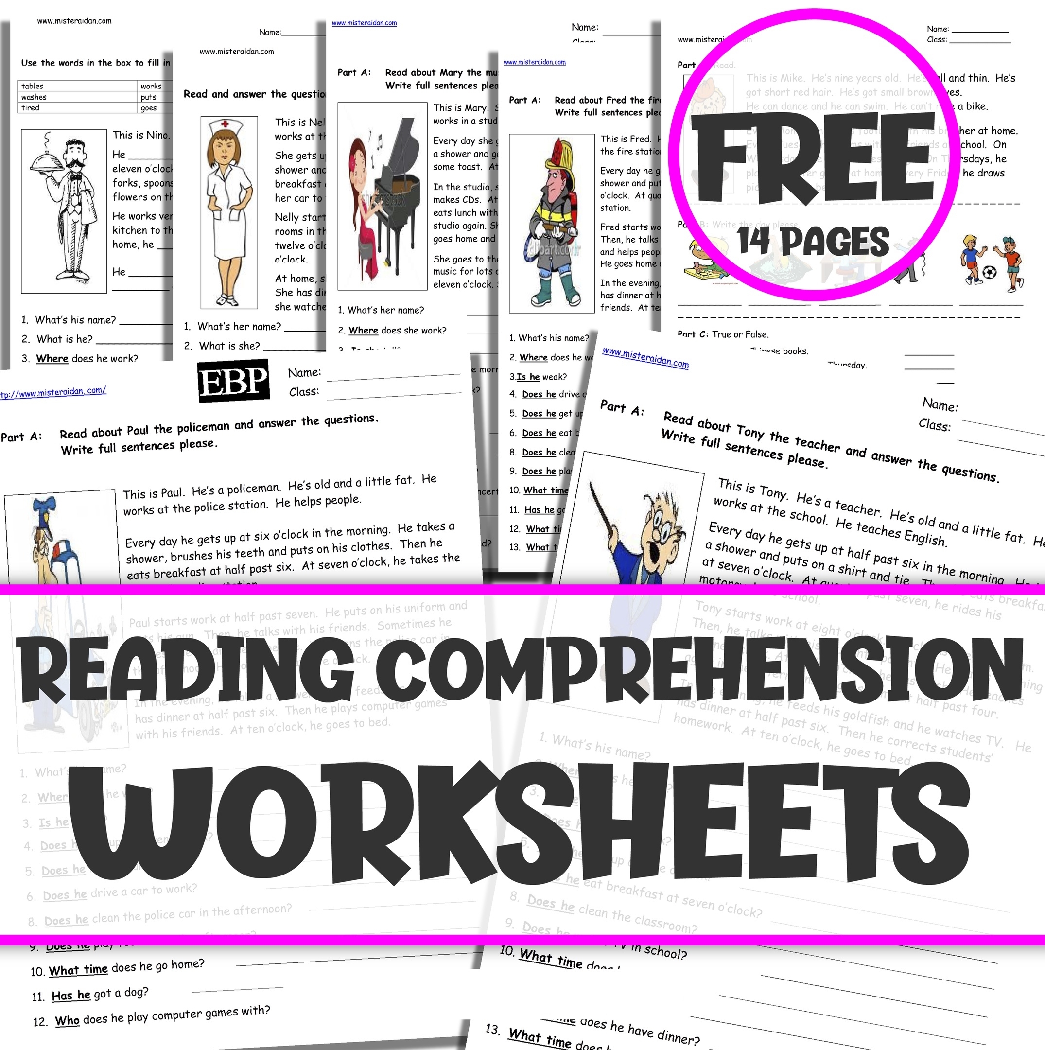Free Reading Fluency Worksheets Your Home Teacher Worksheets Library