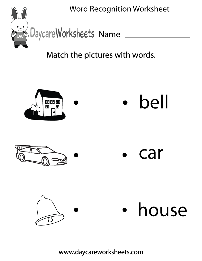 pre k reading worksheets