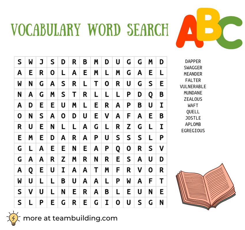 Fun Vocabulary Games U0026 Activities In English 1 List