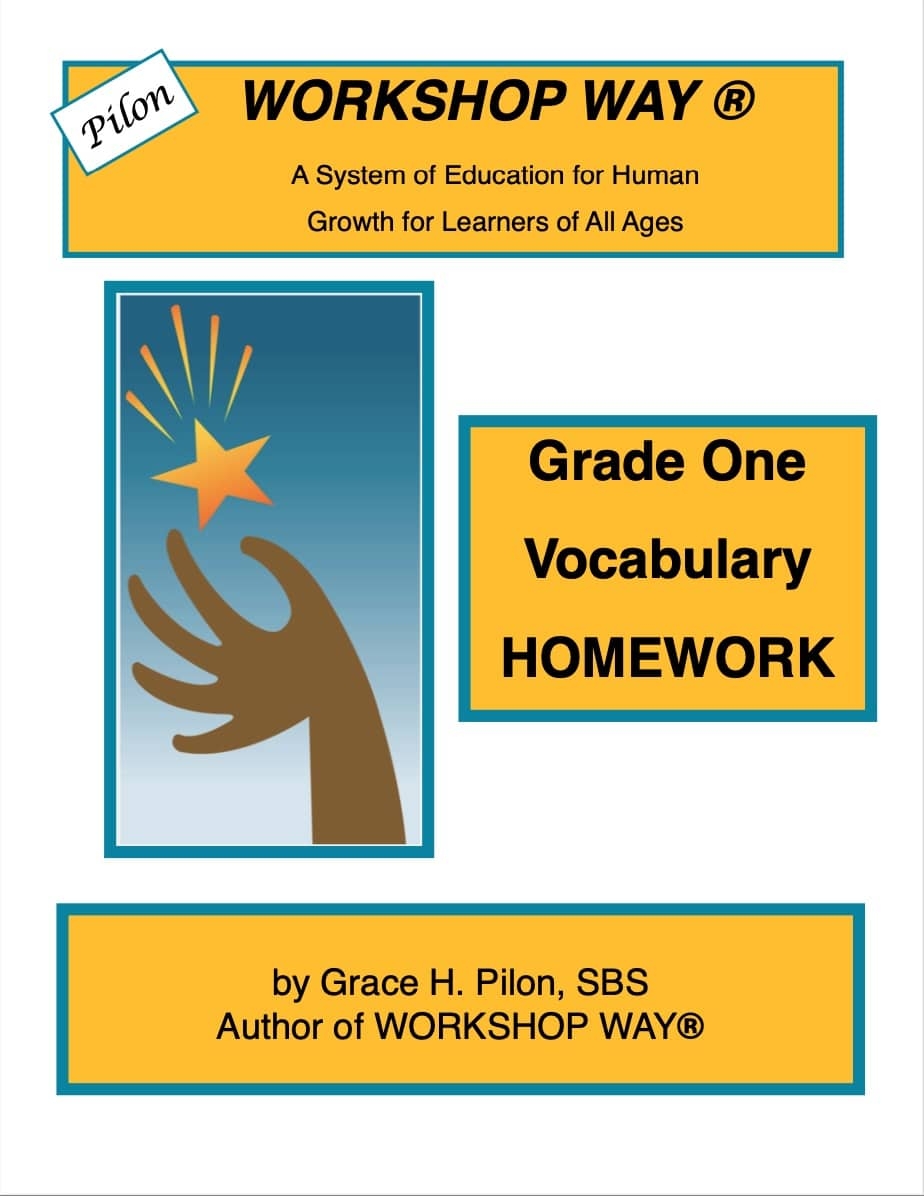 Grade 1 Vocabulary Homework Workshop Way