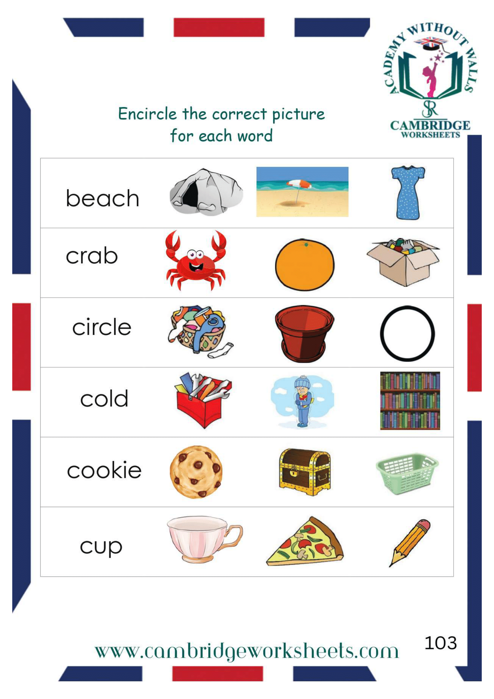 Grade 2 Vocabulary Pack Cambridge Work Sheets