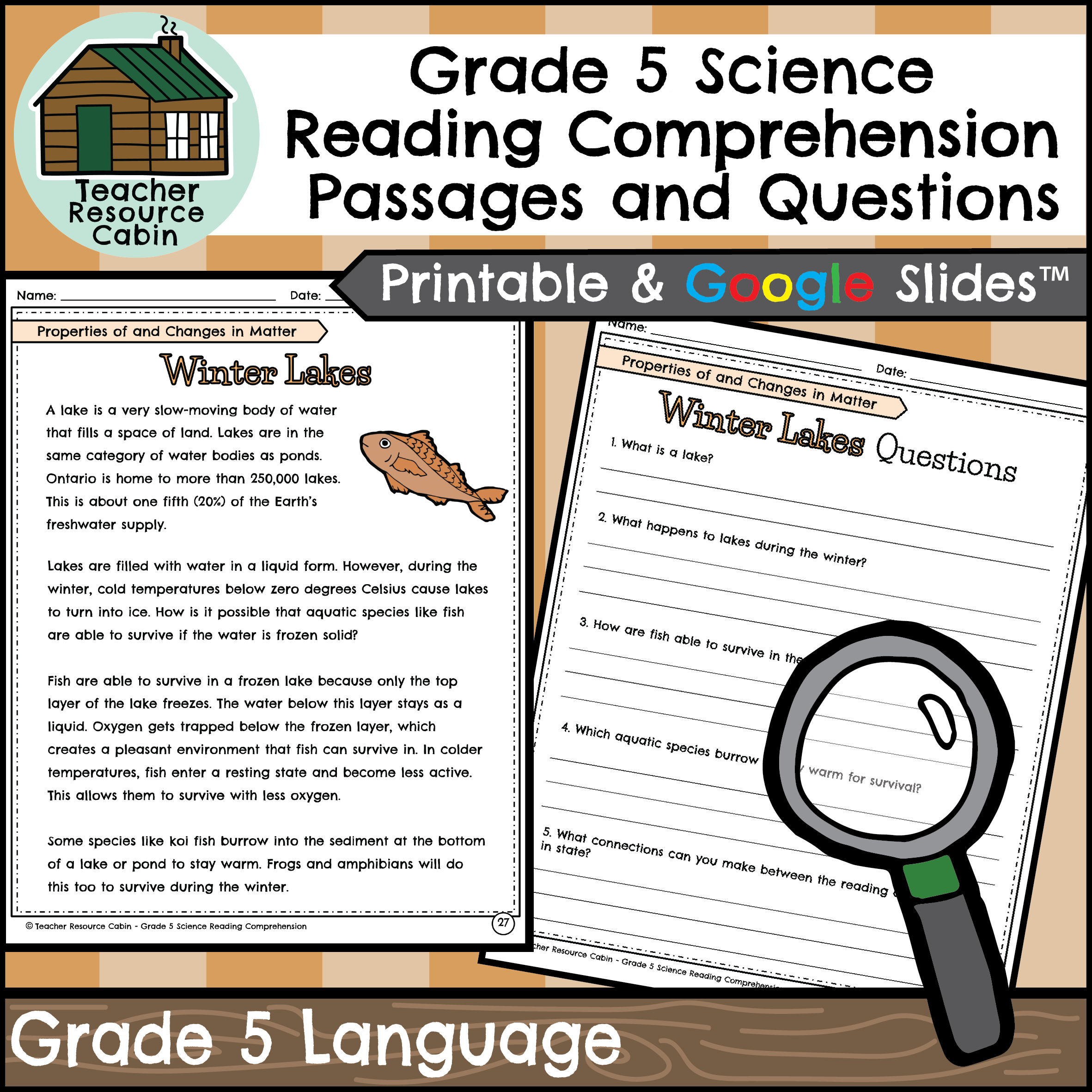 science reading passages with questions