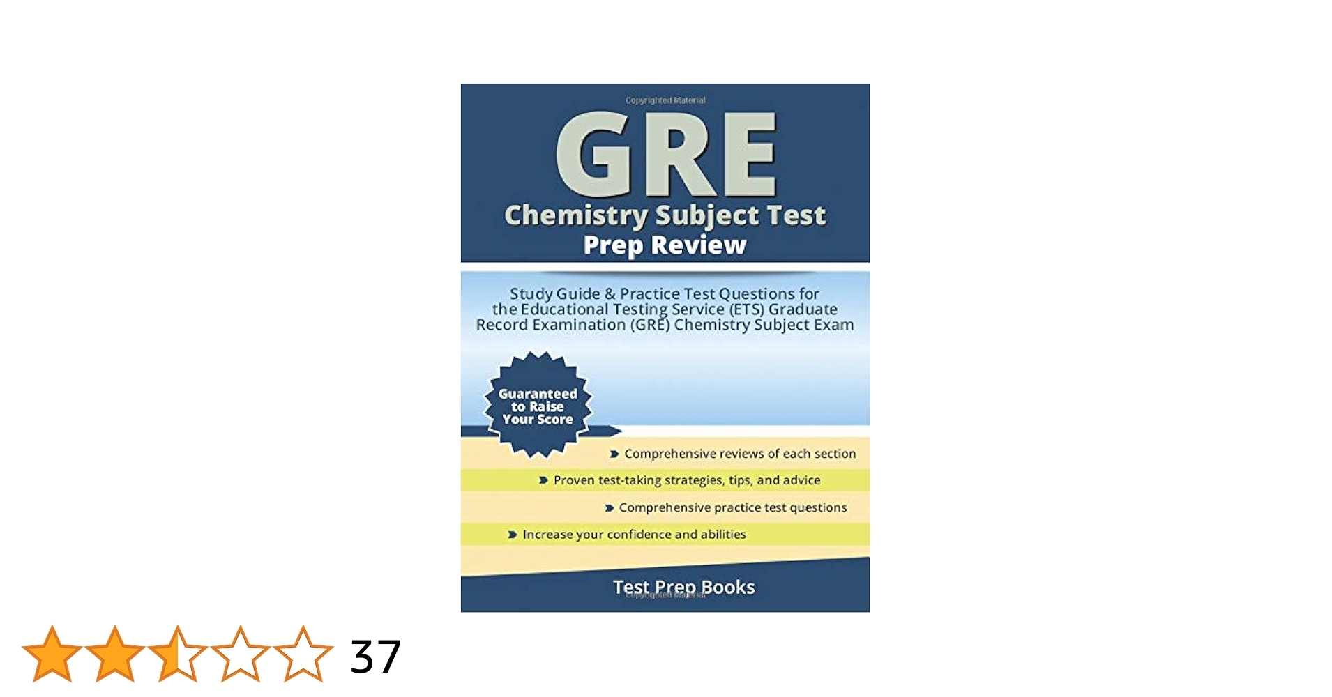 GRE Chemistry Subject Test Prep Review Study Guide U0026 Practice Test Questions For The Educational Testing Service ETS Graduate Record Examination 