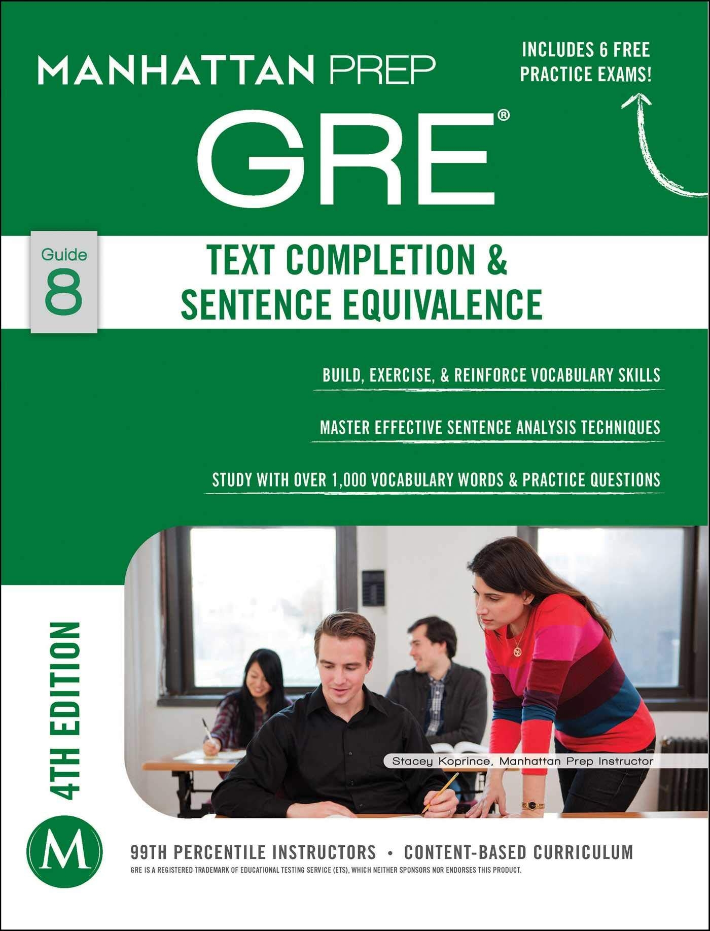 GRE Text Completion U0026 Sentence Equivalence Manhattan Prep 