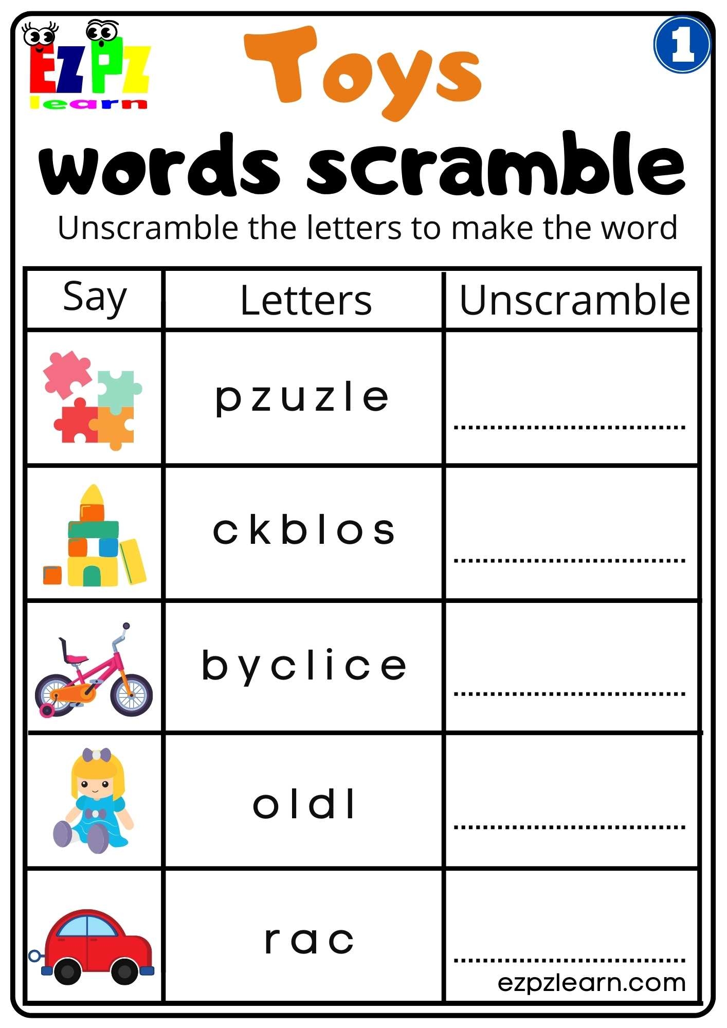 esl vocabulary worksheets pdf