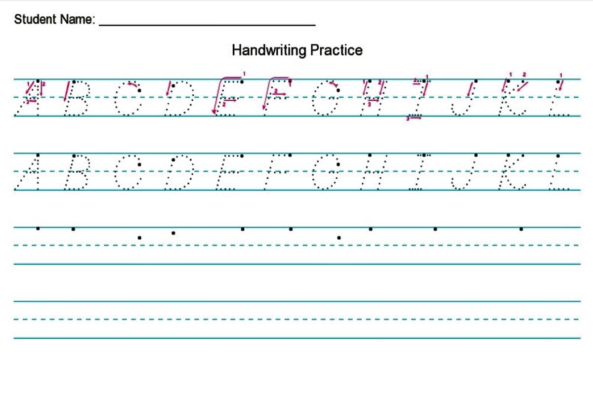 Handwriting Worksheet Creator Free DIY Homeschooler Worksheets Library