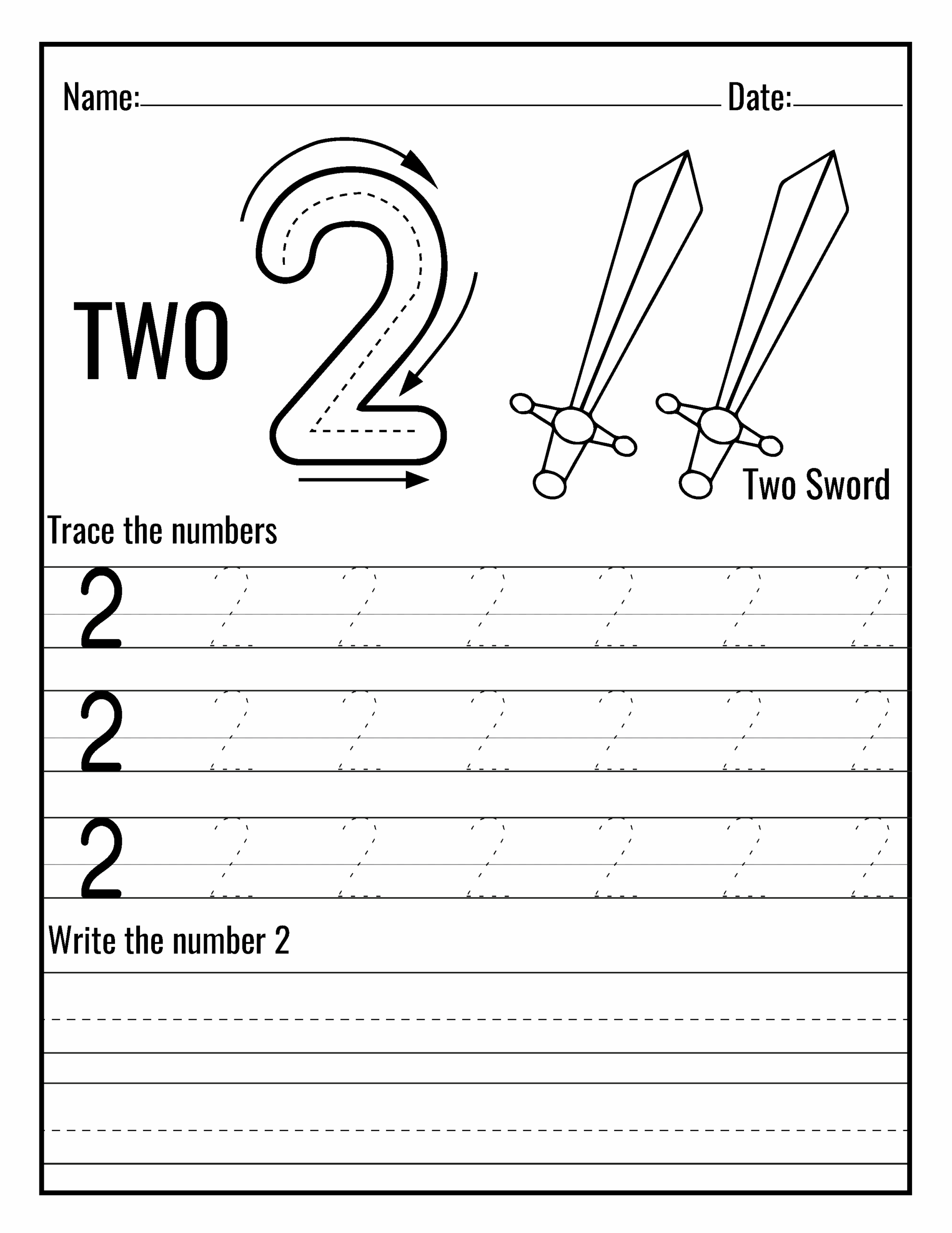 number tracing worksheets printable