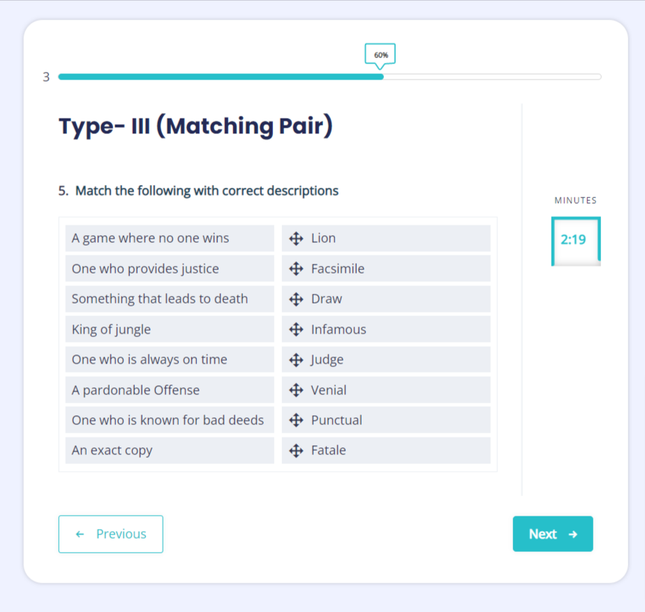 short quiz test your vocabulary