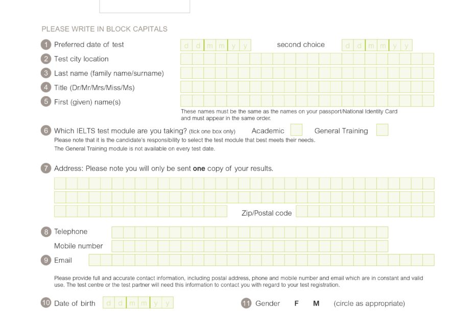 How To Fill IELTS Application Form Step by step Guide