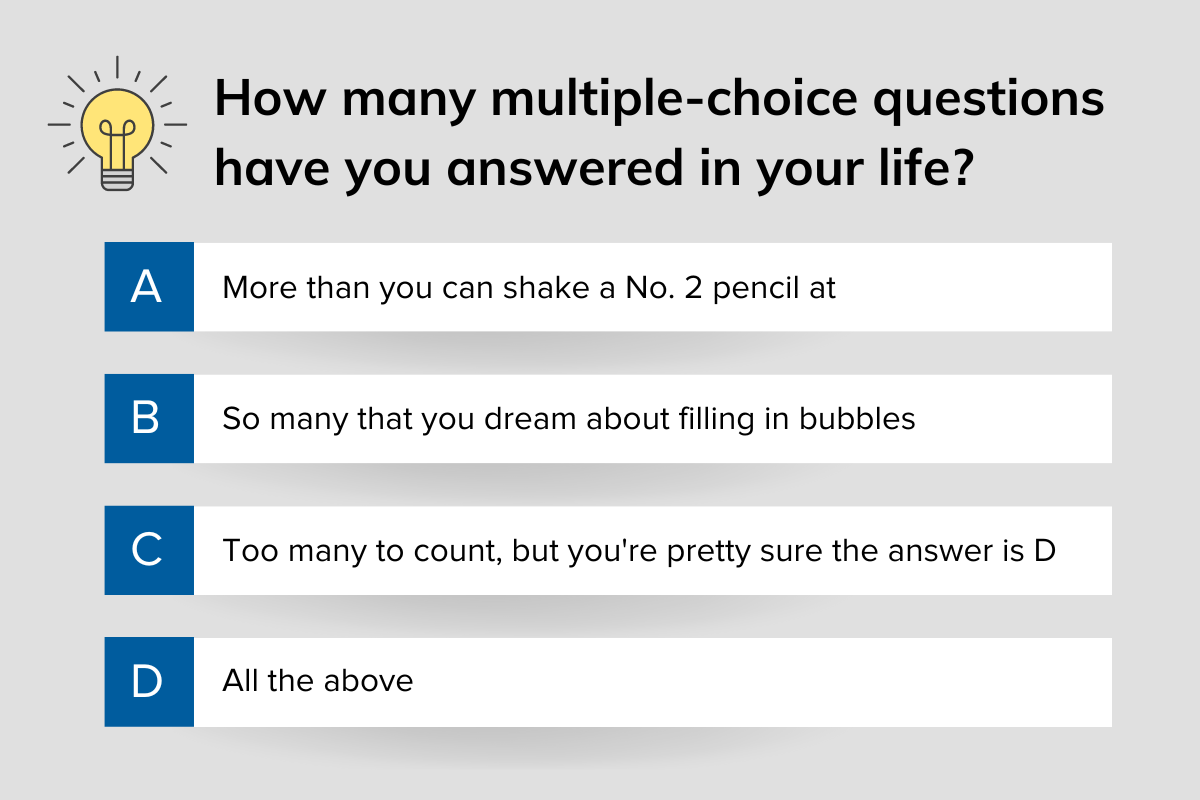 How To Improve Training With Better Multiple Choice Questions Learn To Win