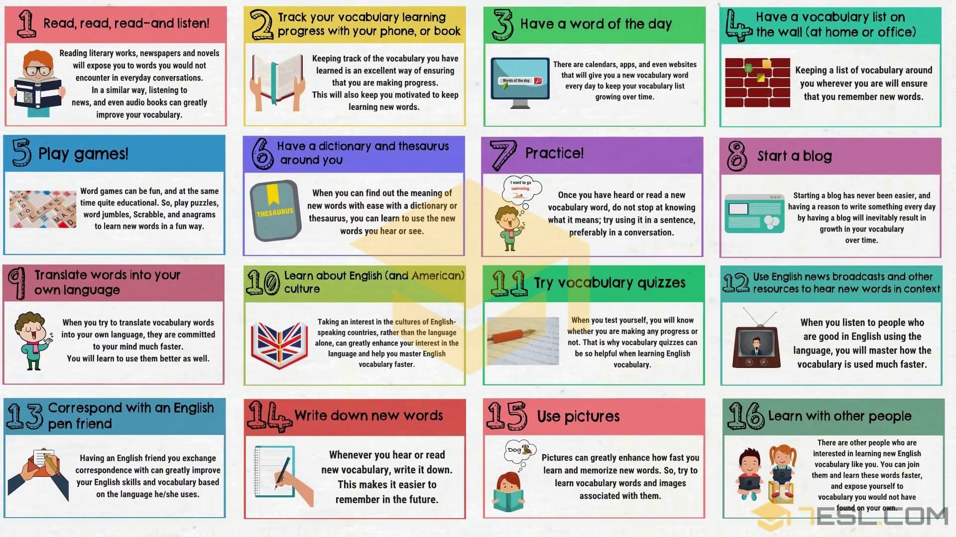 How To Improve Your English Vocabulary 50 Simple Tips 7ESL