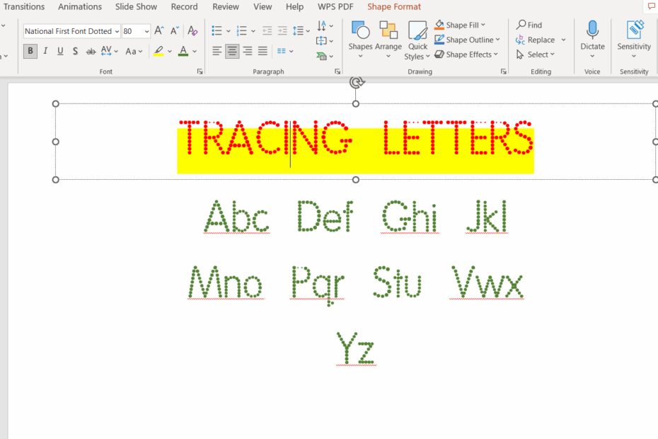 How To Make Tracing Letters In WPS Office Step by Step WPS Office Blog