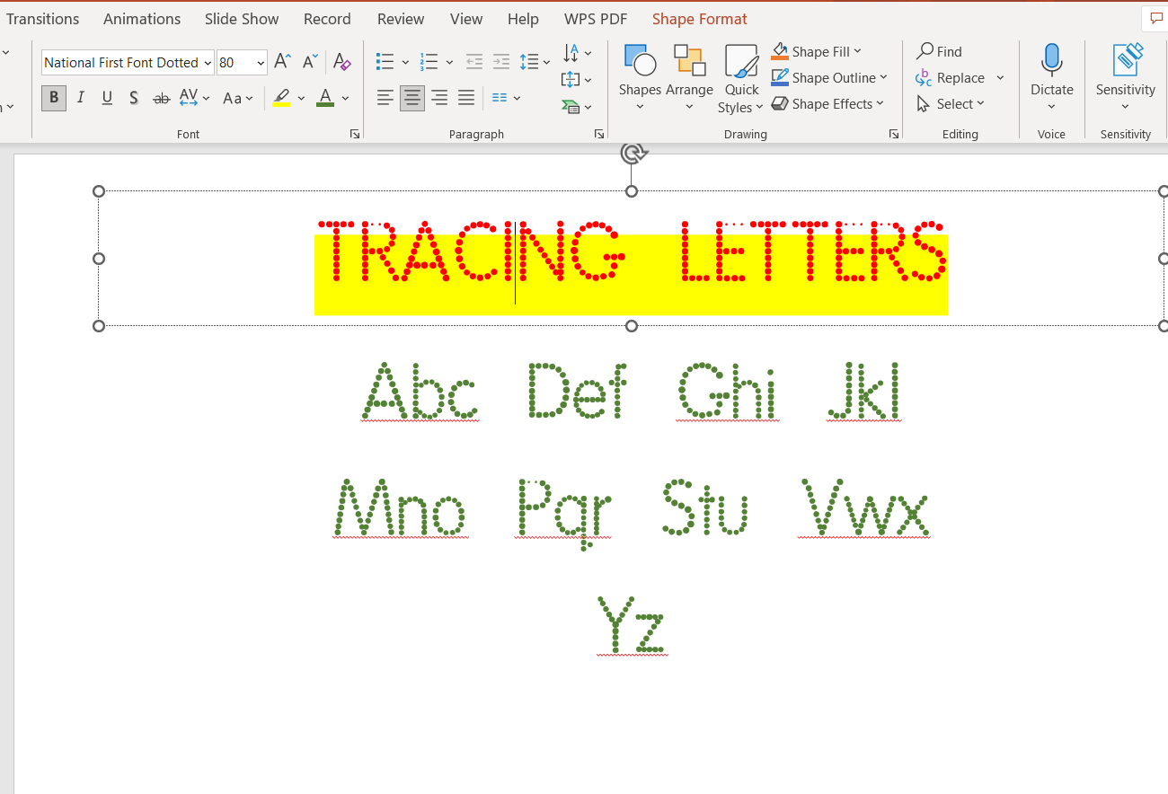 How To Make Tracing Letters In WPS Office Step by Step WPS Office Blog