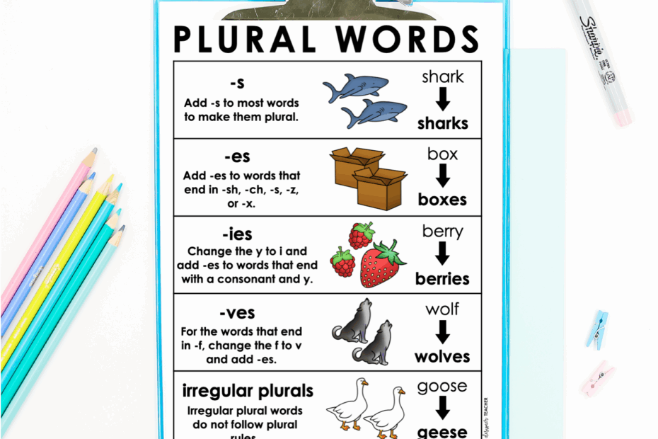 How To Teach Plural Nouns The Designer Teacher