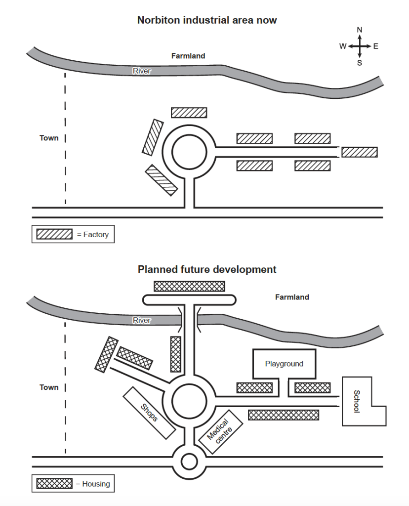 IELTS 17 Maps Model Answer IELTS Writing Task 1 Academic 