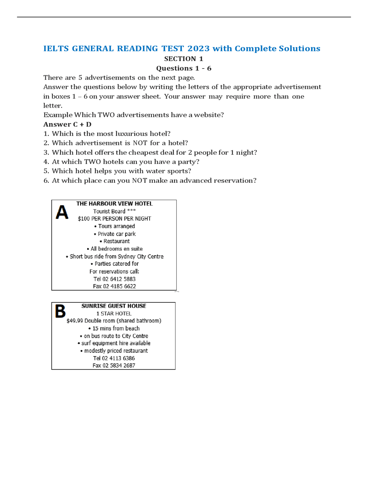 general ielts practice tests 2023