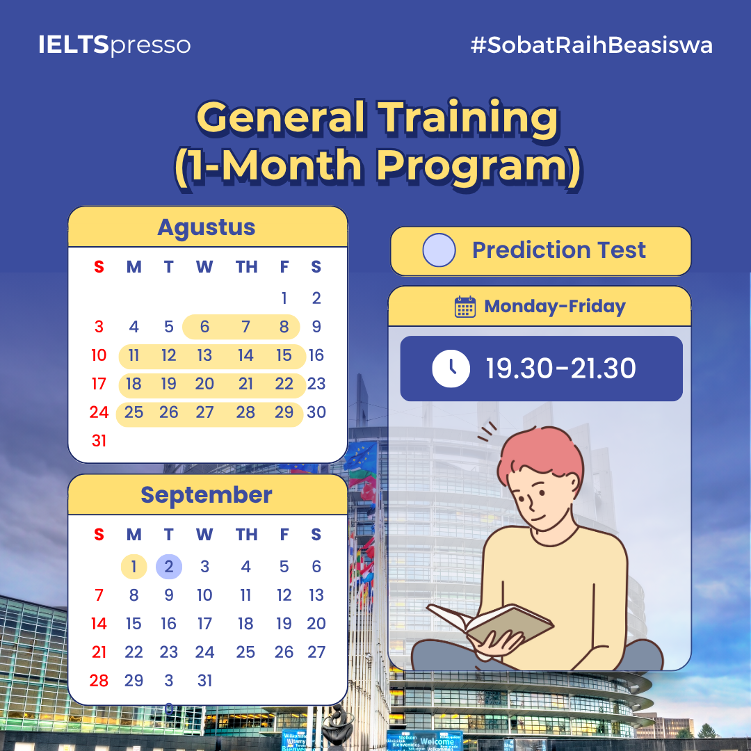 IELTS General Training Excellence Class 1 month IELTSpresso