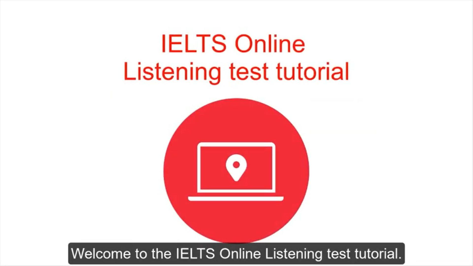 IELTS Online Listening Test Tutorial