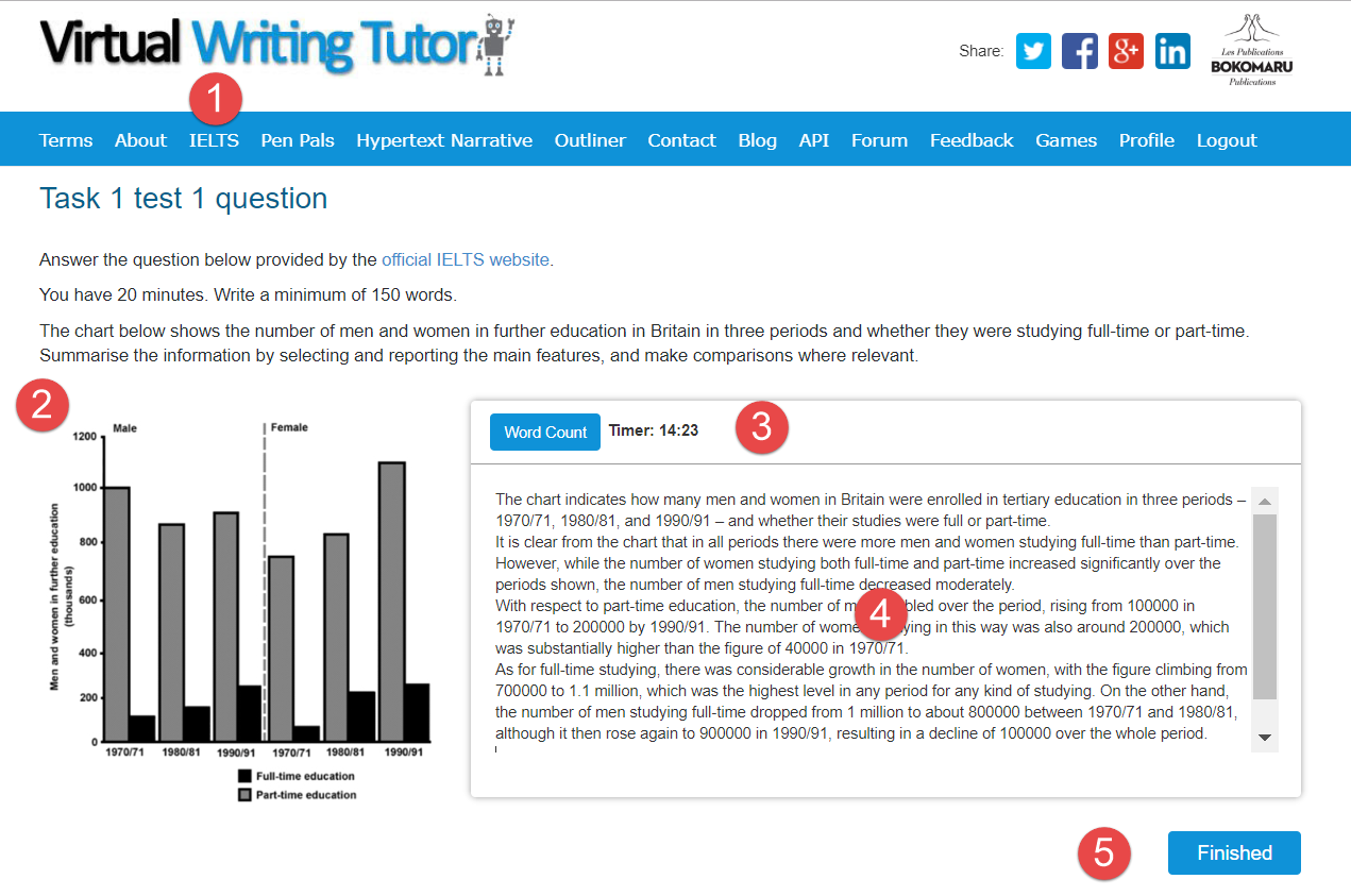 ielts test practice questions