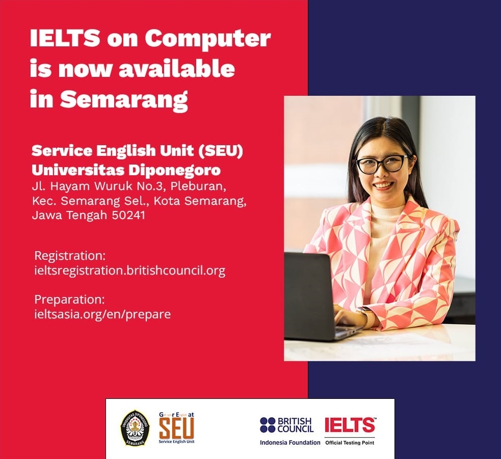 IELTS Registration Service English Unit UNDIP
