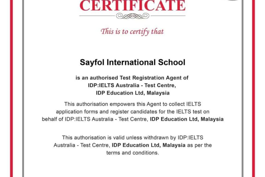 IELTS Sayfol International School
