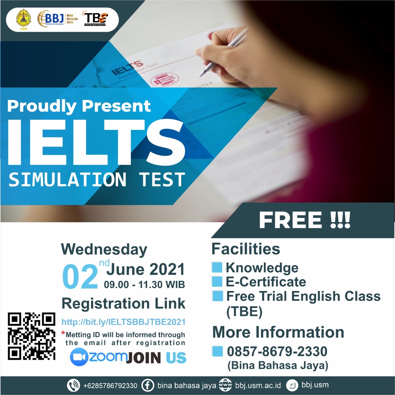 IELTS SIMULATION TEST FREE UCAC USM
