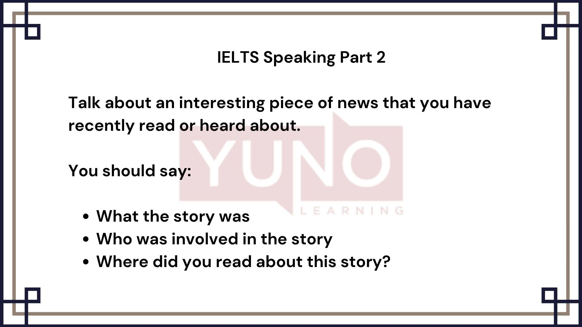 IELTS Speaking 2024 Questions And Answers Yuno Learning