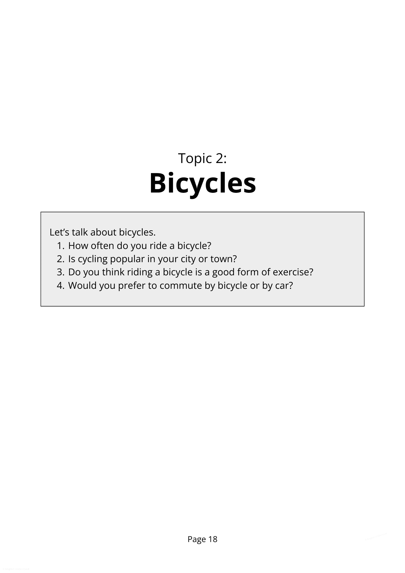 IELTS Speaking Part 1 Questions And Answers eBook IELTS Understood
