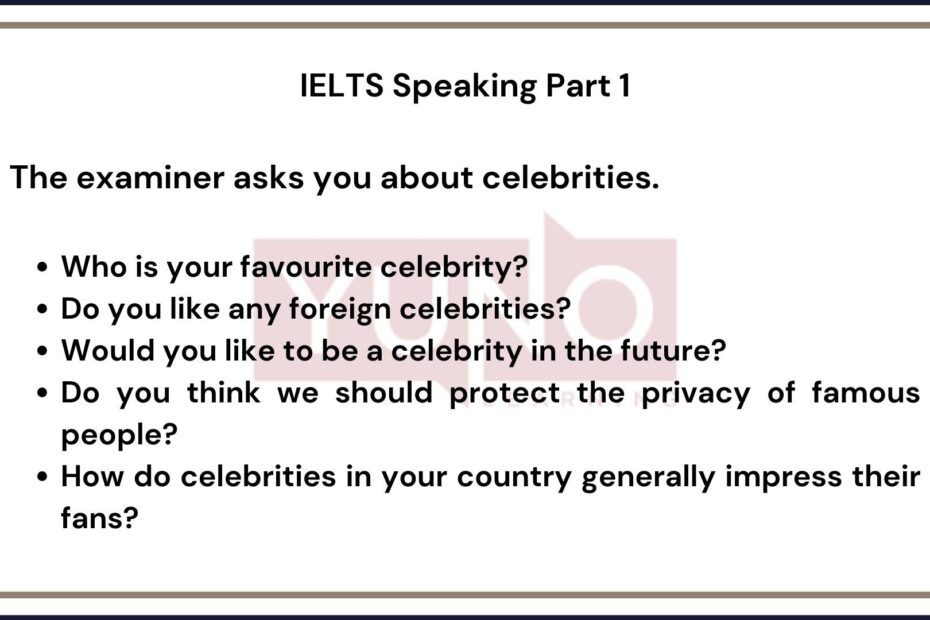 IELTS Speaking Part 1 Sample Questions Yuno Learning