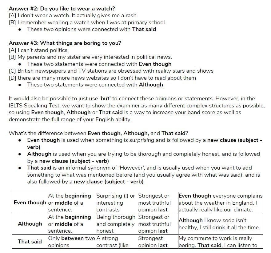 IELTS Speaking Test Part 1 Introduction And Example Questions