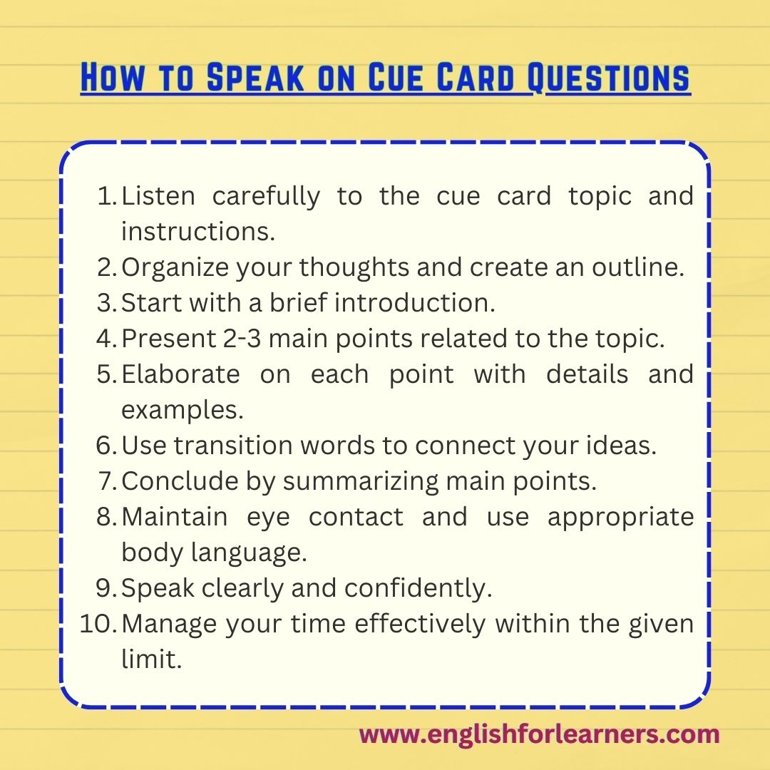 IELTS Speaking Test Questions IELTS TOEFL And General Speaking 