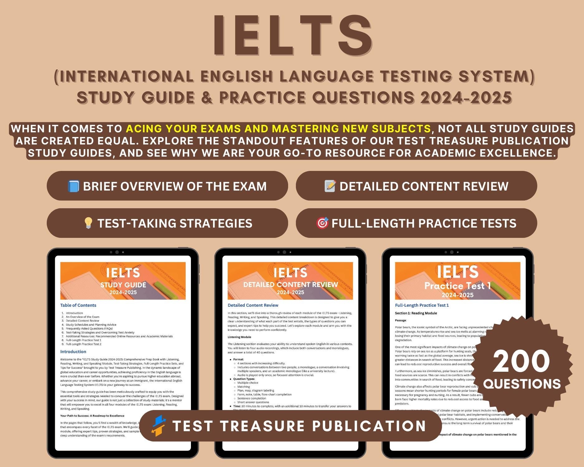 IELTS Study Guide 2024 2025 English Language Proficiency Test Exam Strategies U0026 Practice Tests Listening Reading Writing Speaking Etsy Canada
