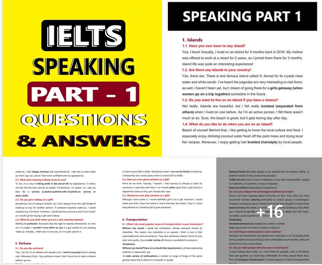 ielts questions and answers pdf