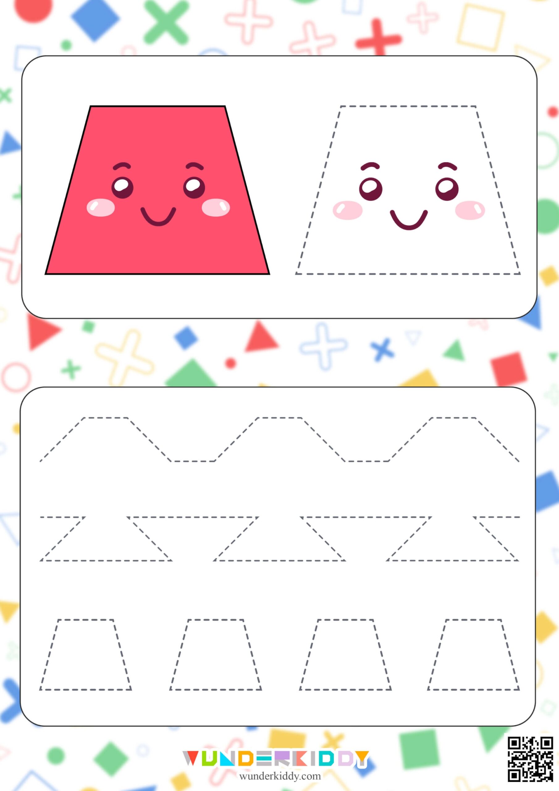 trapezoid worksheets for preschool