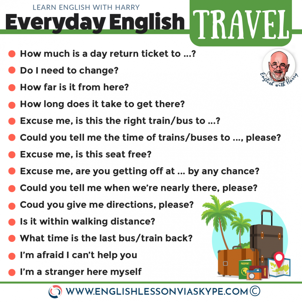 Intermediate English Travel Vocabulary Learn English With Harry