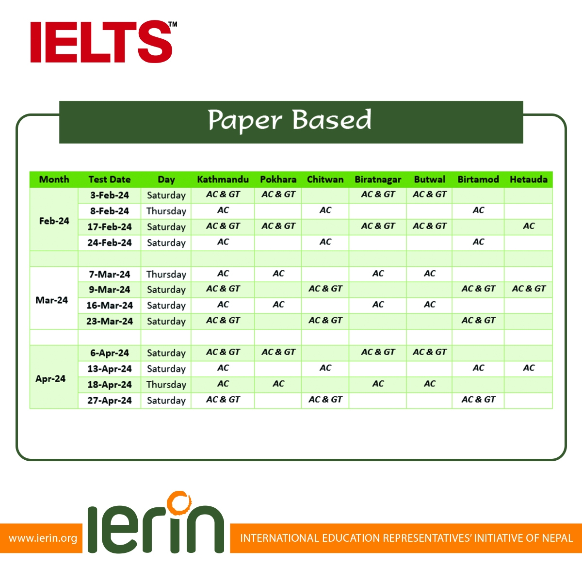 International Education Representatives Initiative Of Nepal IERIN Ierin