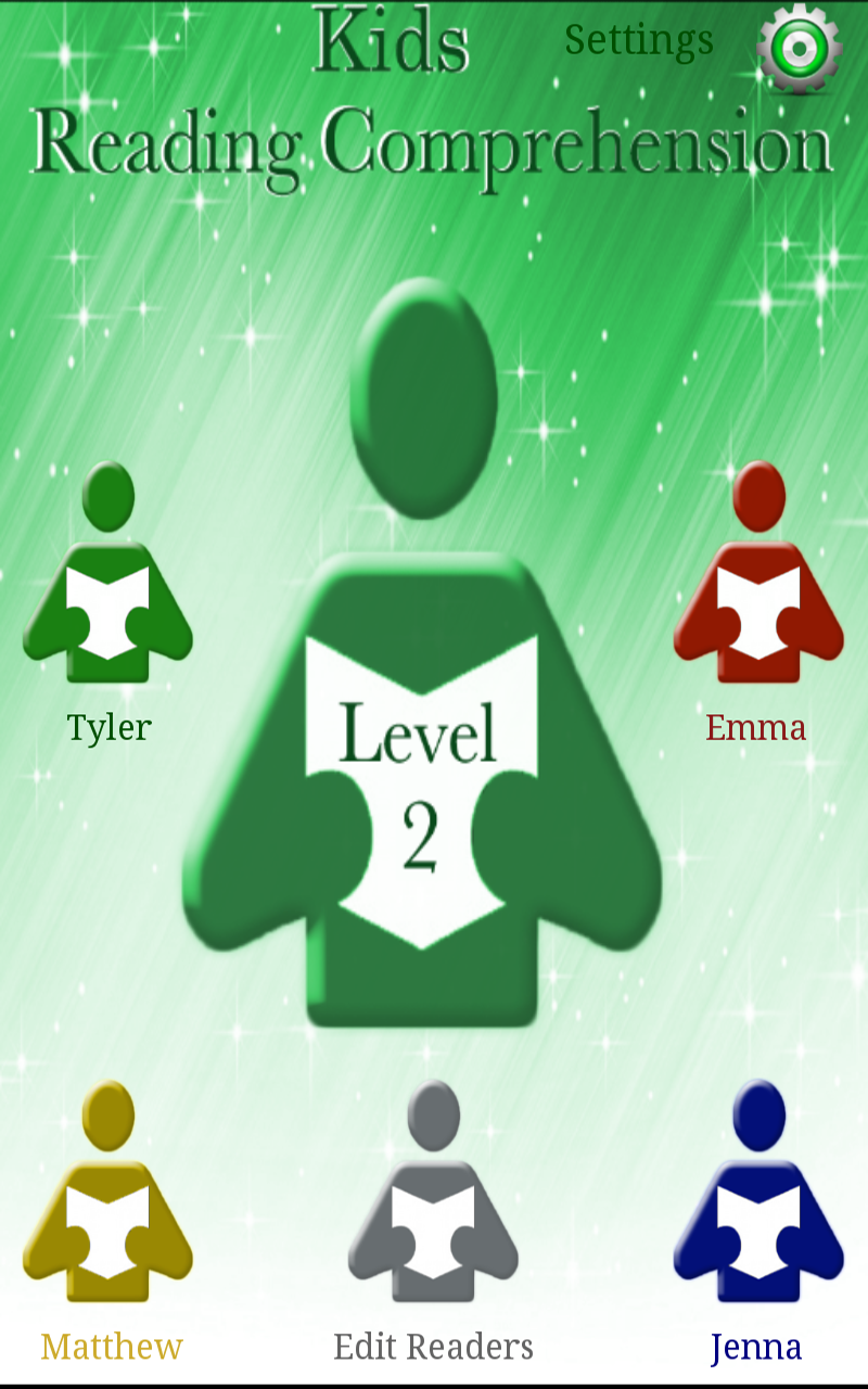 Kids Reading Comprehension Level 2 Kindle Tablet Edition App 