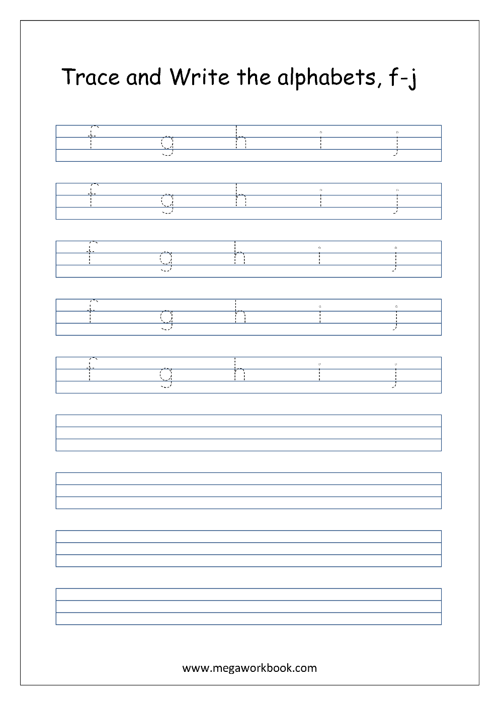 Kindergarten Alphabet Worksheets Free Printable Alphabet Worksheets Alphabet Writing Worksheets Small Letters Lowercase MegaWorkbook