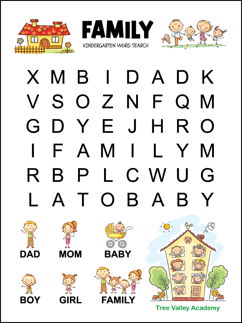 simple words for kindergarten