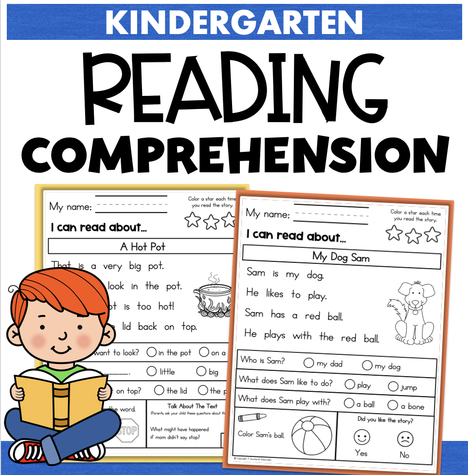 reading comprehension worksheets for prek