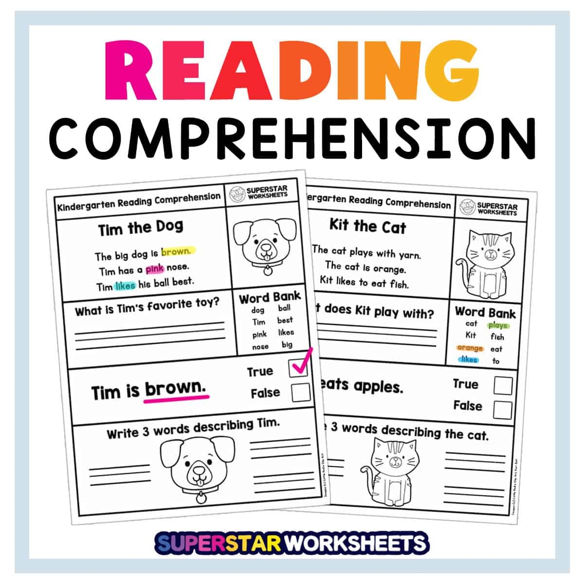 5th grade level reading worksheets