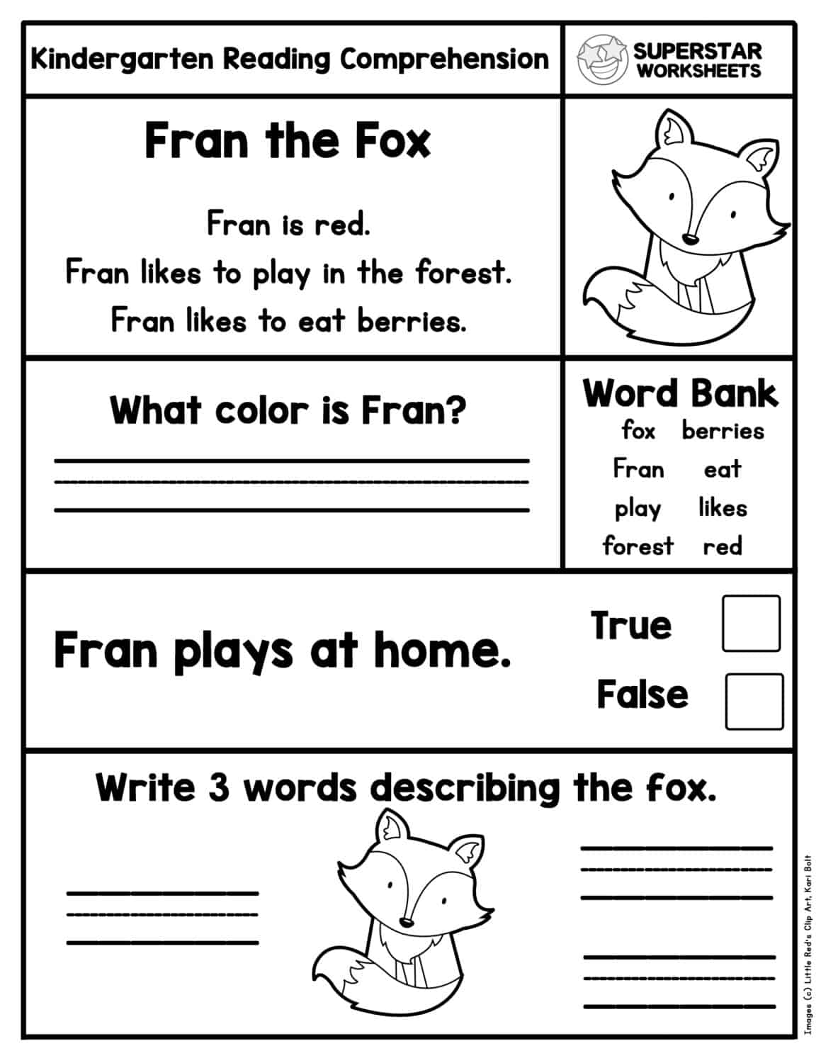 free kindergarten reading worksheets pdf