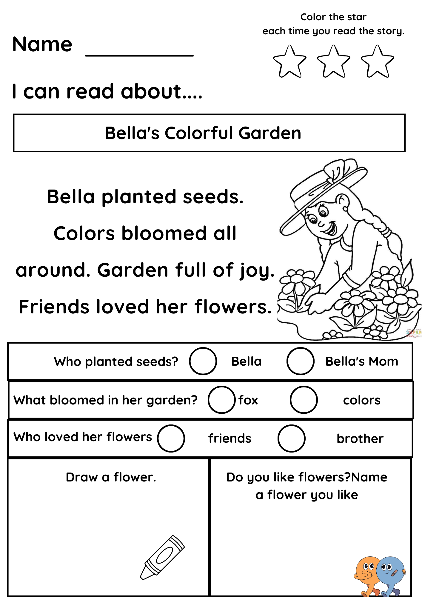 reading material for kindergarten pdf