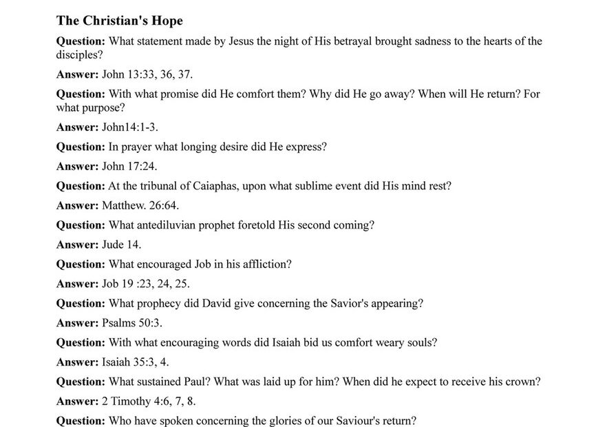 Know God Bible Questions And Answers Comprehensive Studies Page 6 7 Created With Publitas