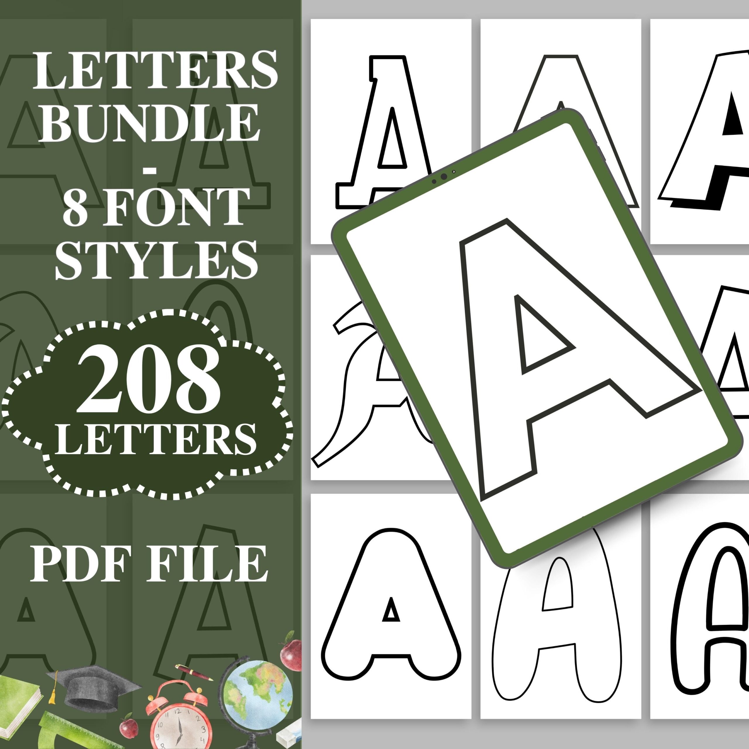 Large Printable Letters For Classroom Big Alphabet Letters 