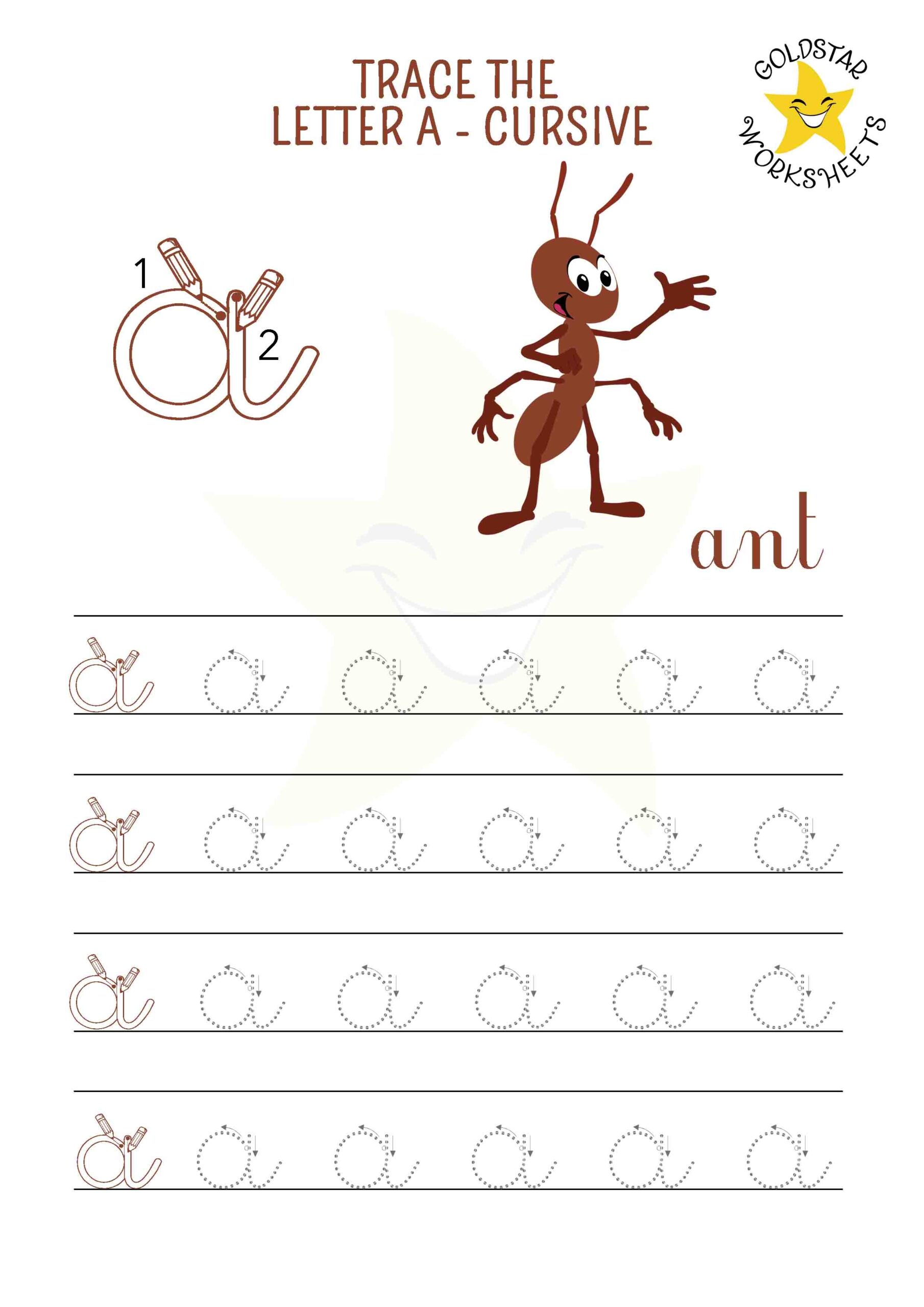 cursive tracing worksheets