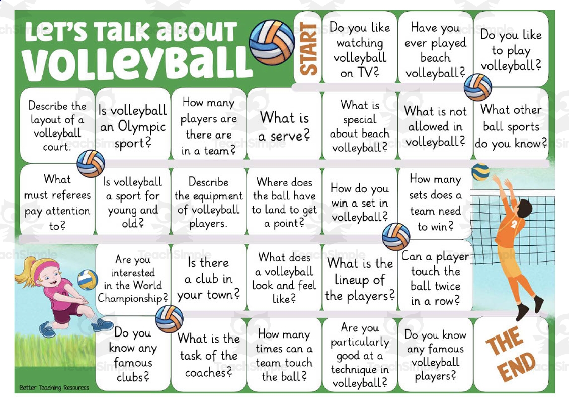 Let s Talk About Volleyball Board Game