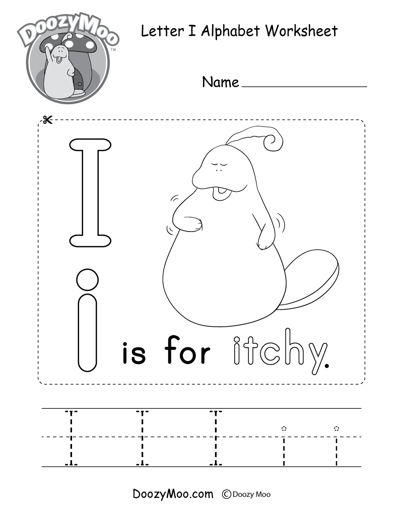 free worksheet for letter i