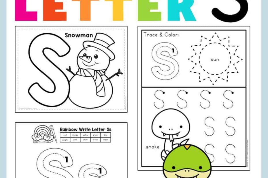 Letter S Preschool Printables Preschool Mom