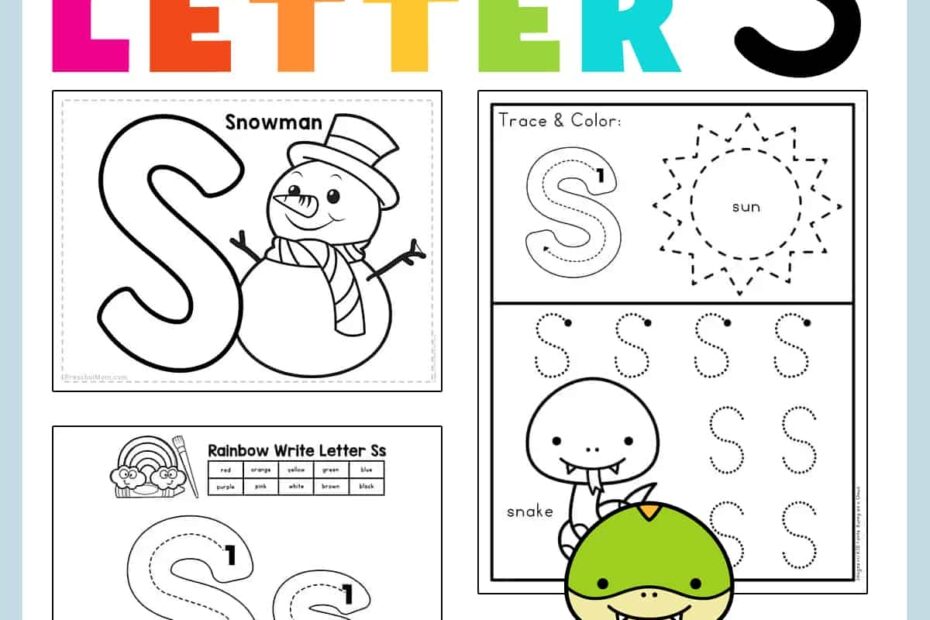 Letter S Preschool Printables Preschool Mom